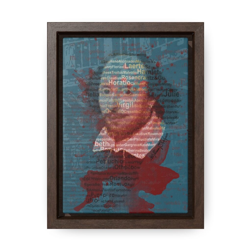 Shakespeares Immortal Characters - Vertical Framed Premium Gallery Wrap Canvas