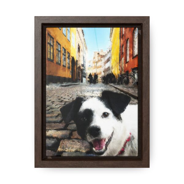 Patch in Colour - Vertical Framed Premium Gallery Wrap Canvas