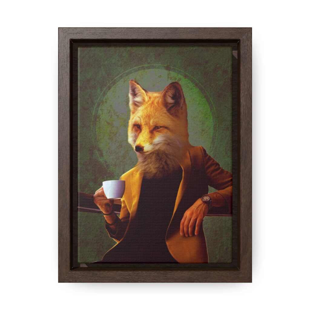 Mr. Fox in Gallery Canvas Wrap, Vertical Frame