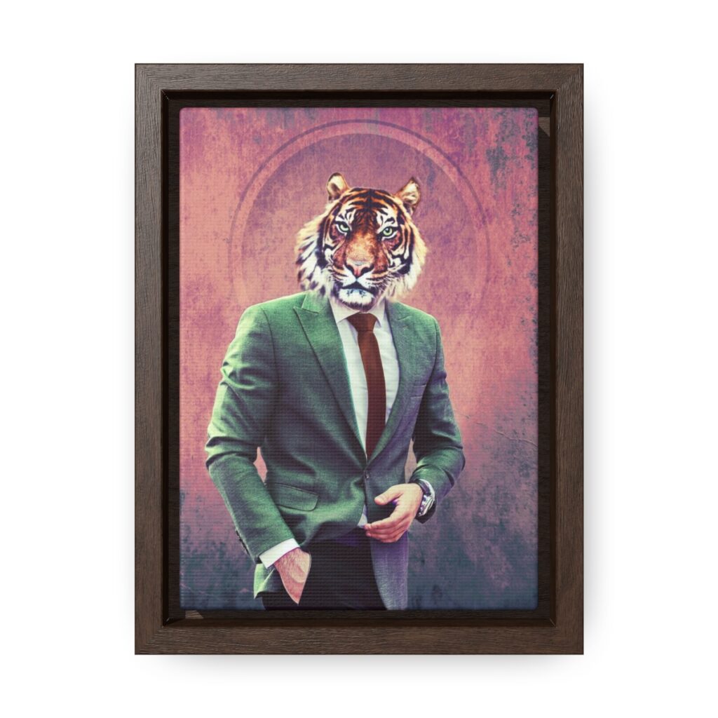 The Eye of the Tiger - Gallery Canvas Wraps, Vertical Frame