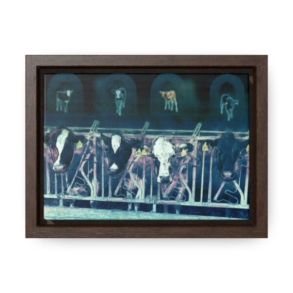 Cows missing their calves - Gallery Canvas Wrap, Horizontal Frame