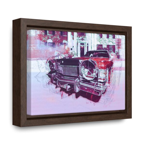 Elvis' Cadillac parked in front of Graceland - Gallery Canvas Wrap, Horizontal Frame