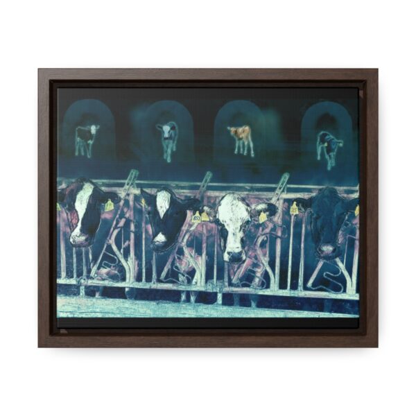 Cows missing their calves - Gallery Canvas Wrap, Horizontal Frame