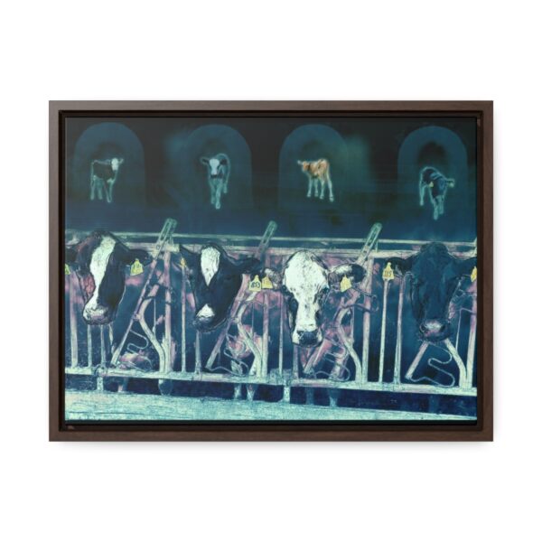 Cows missing their calves - Gallery Canvas Wrap, Horizontal Frame