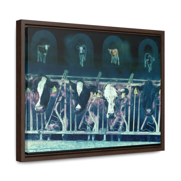 Cows missing their calves - Gallery Canvas Wrap, Horizontal Frame