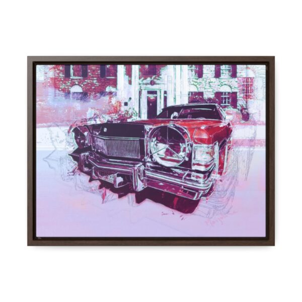 Elvis' Cadillac parked in front of Graceland - Gallery Canvas Wrap, Horizontal Frame