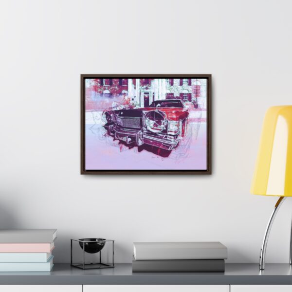 Elvis' Cadillac parked in front of Graceland - Gallery Canvas Wrap, Horizontal Frame