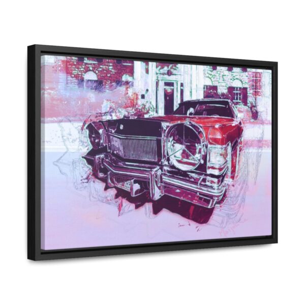 Elvis' Cadillac parked in front of Graceland - Gallery Canvas Wrap, Horizontal Frame
