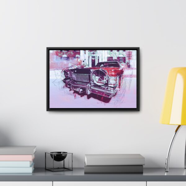 Elvis' Cadillac parked in front of Graceland - Gallery Canvas Wrap, Horizontal Frame