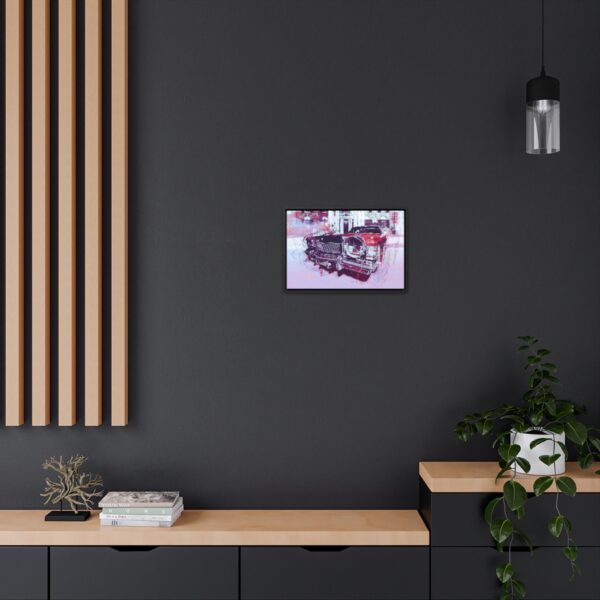 Elvis' Cadillac parked in front of Graceland - Gallery Canvas Wrap, Horizontal Frame