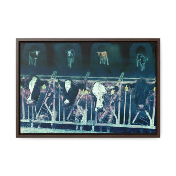 Cows missing their calves - Gallery Canvas Wrap, Horizontal Frame