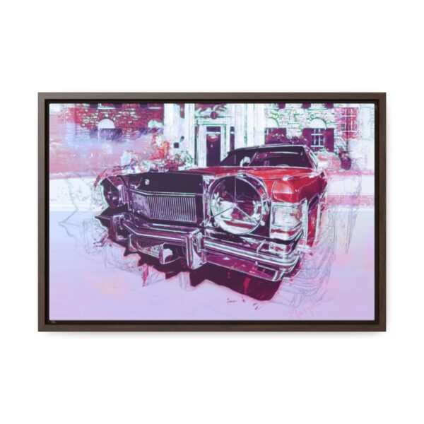 Elvis' Cadillac parked in front of Graceland - Gallery Canvas Wrap, Horizontal Frame
