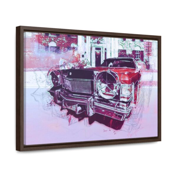 Elvis' Cadillac parked in front of Graceland - Gallery Canvas Wrap, Horizontal Frame