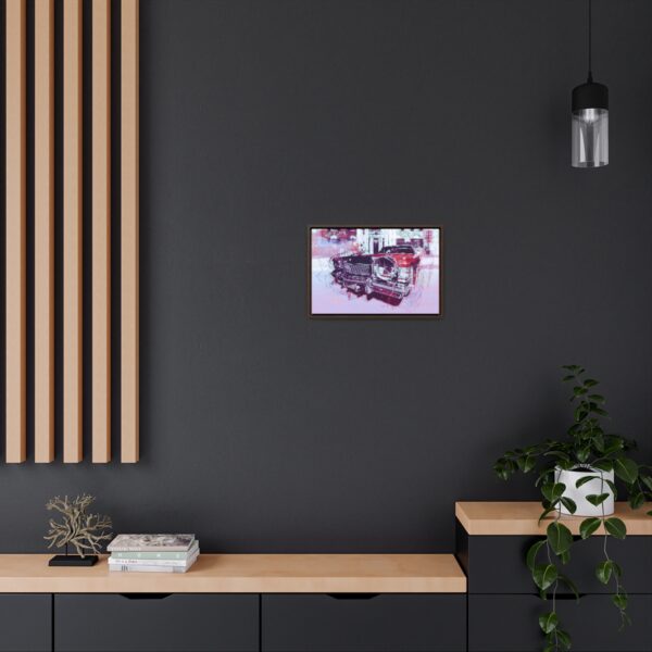 Elvis' Cadillac parked in front of Graceland - Gallery Canvas Wrap, Horizontal Frame