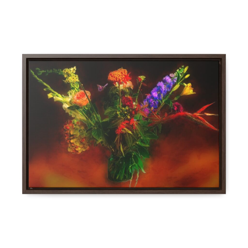 Autumn Flowers in Gallery Canvas Wraps, Horizontal Frame