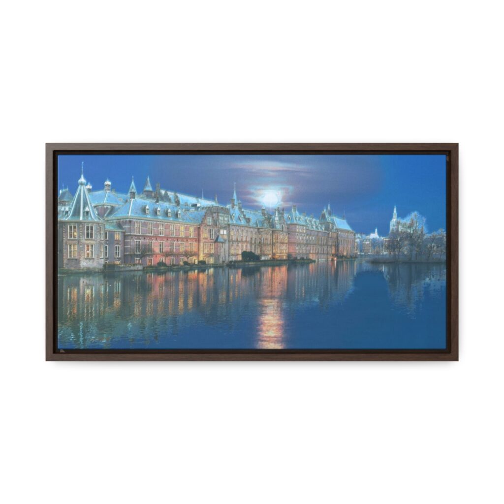 The Dutch Houses of Parliament - Gallery Canvas Wrap, Horizontal Frame