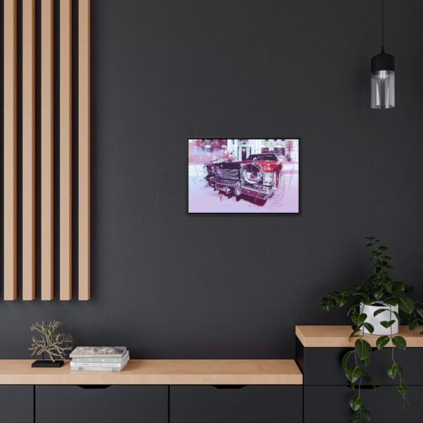 Elvis' Cadillac parked in front of Graceland - Gallery Canvas Wrap, Horizontal Frame