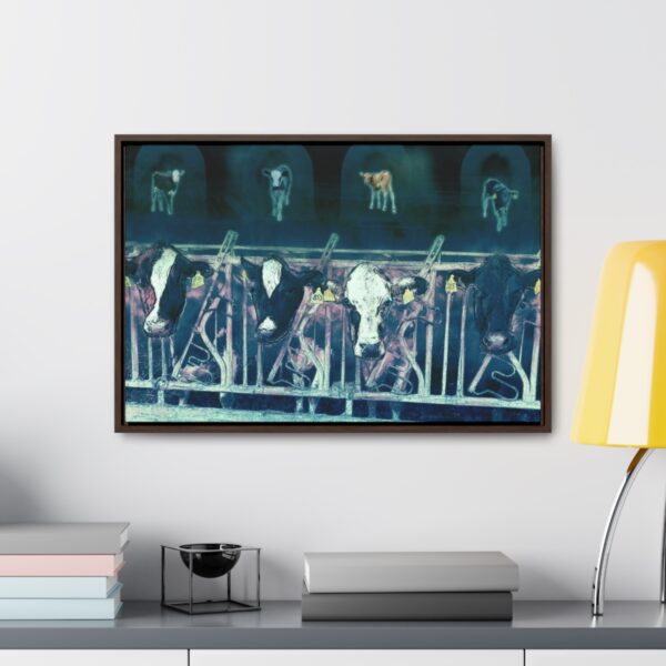 Cows missing their calves - Gallery Canvas Wrap, Horizontal Frame