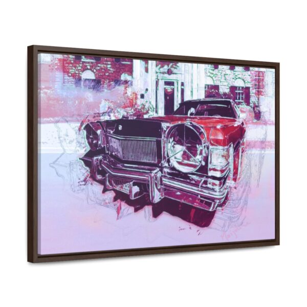 Elvis' Cadillac parked in front of Graceland - Gallery Canvas Wrap, Horizontal Frame