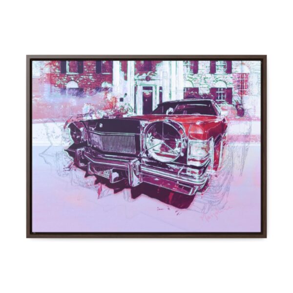 Elvis' Cadillac parked in front of Graceland - Gallery Canvas Wrap, Horizontal Frame