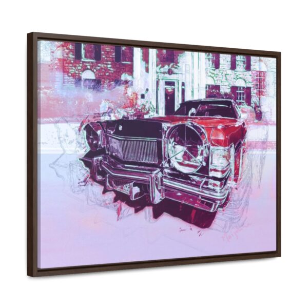 Elvis' Cadillac parked in front of Graceland - Gallery Canvas Wrap, Horizontal Frame