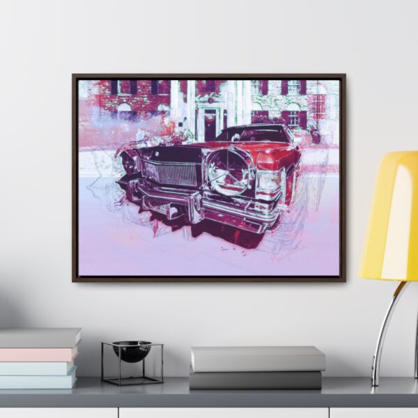 Elvis' Cadillac parked in front of Graceland - Gallery Canvas Wrap, Horizontal Frame