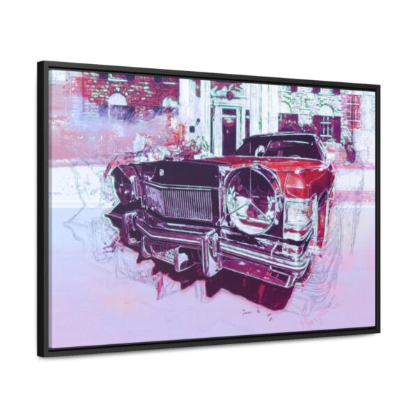 Elvis' Cadillac parked in front of Graceland - Gallery Canvas Wrap, Horizontal Frame