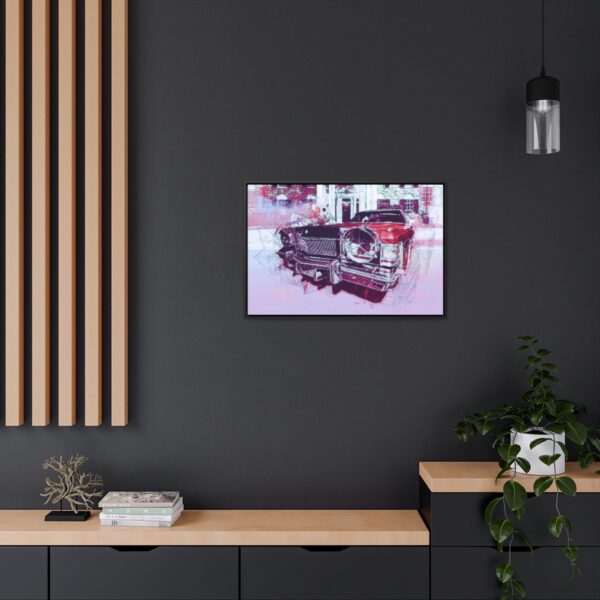 Elvis' Cadillac parked in front of Graceland - Gallery Canvas Wrap, Horizontal Frame