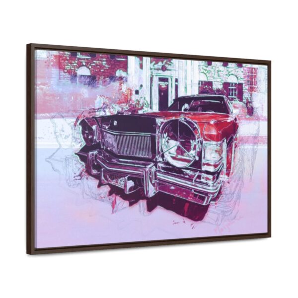 Elvis' Cadillac parked in front of Graceland - Gallery Canvas Wrap, Horizontal Frame