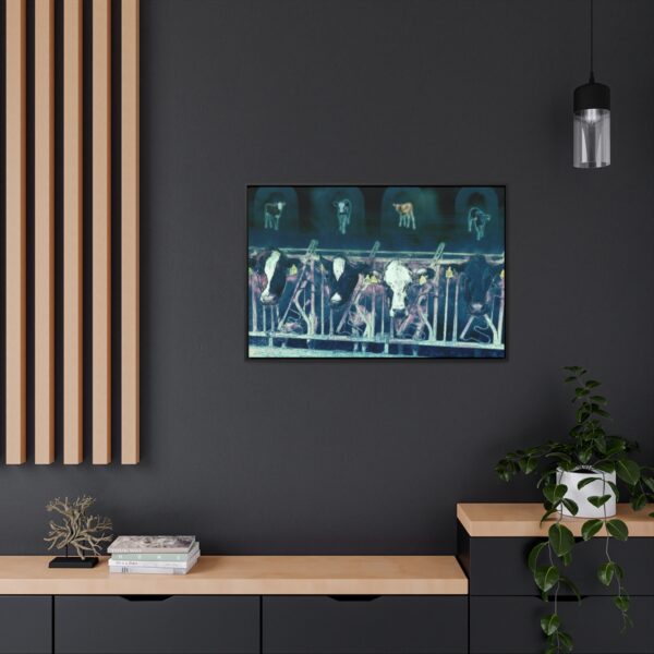 Cows missing their calves - Gallery Canvas Wrap, Horizontal Frame