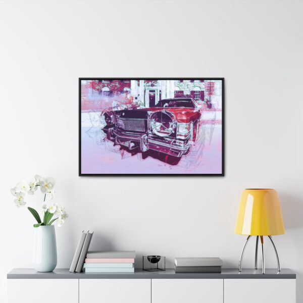 Elvis' Cadillac parked in front of Graceland - Gallery Canvas Wrap, Horizontal Frame