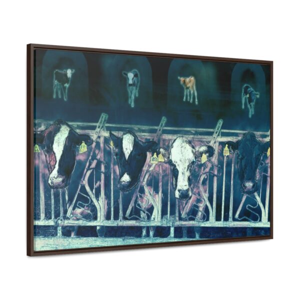Cows missing their calves - Gallery Canvas Wrap, Horizontal Frame