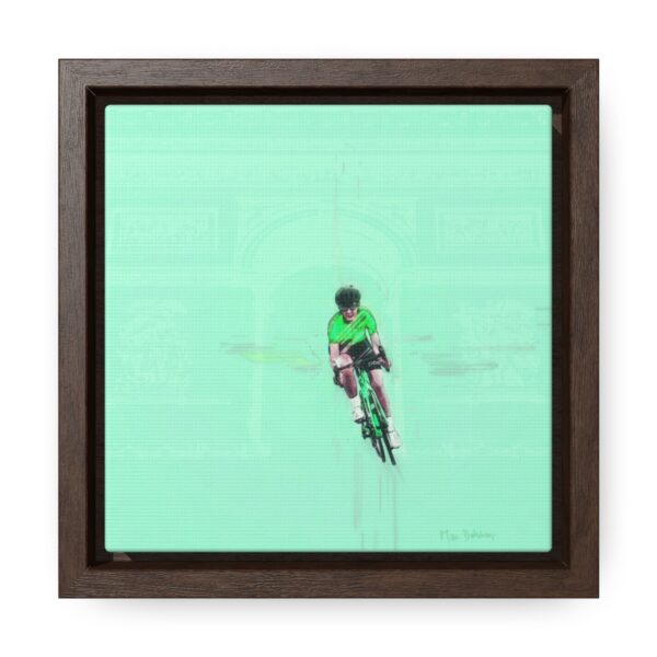 Dream Lady Biker - Square Framed Premium Gallery Wrap Canvas