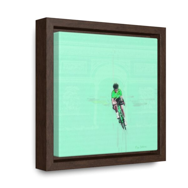 Dream Lady Biker - Square Framed Premium Gallery Wrap Canvas