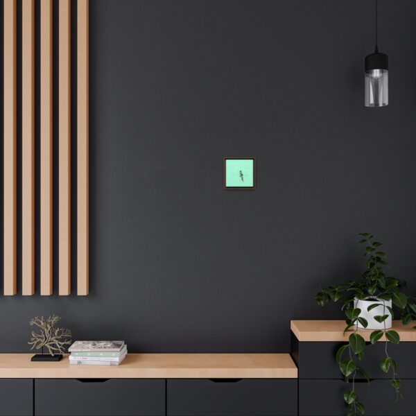 Dream Lady Biker - Square Framed Premium Gallery Wrap Canvas