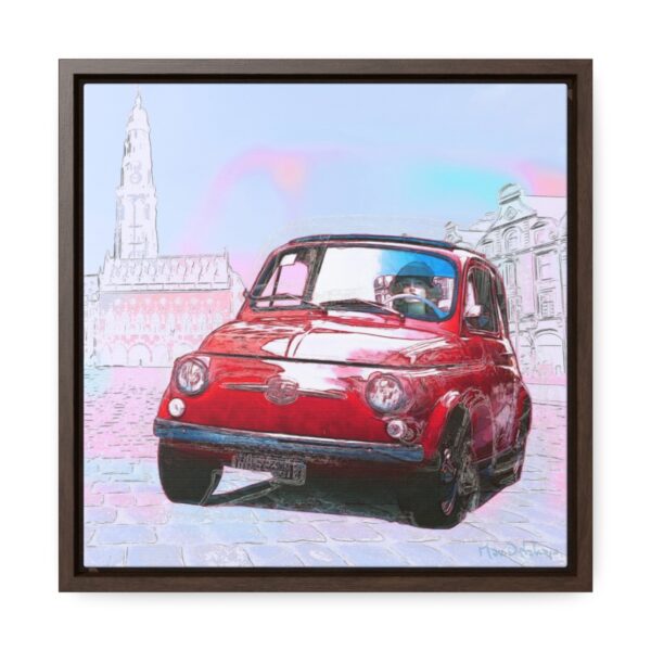 Bambino on holidays - Square Framed Premium Gallery Wrap Canvas