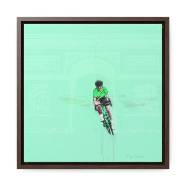 Dream Lady Biker - Square Framed Premium Gallery Wrap Canvas