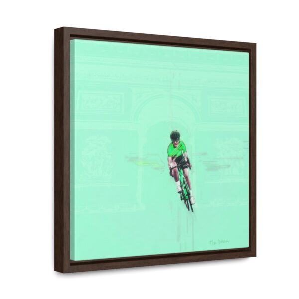 Dream Lady Biker - Square Framed Premium Gallery Wrap Canvas
