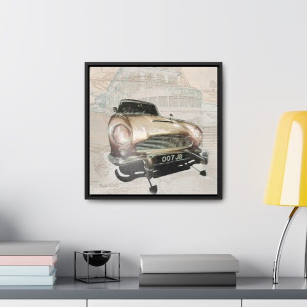 007 James Bond's favourite car, the Aston Martin from Goldfinger