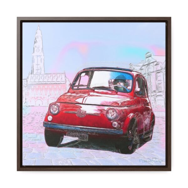 Bambino on holidays - Square Framed Premium Gallery Wrap Canvas