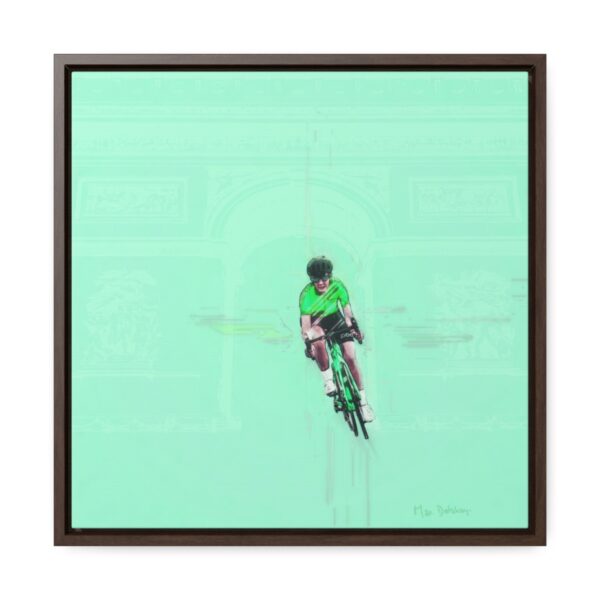 Dream Lady Biker - Square Framed Premium Gallery Wrap Canvas