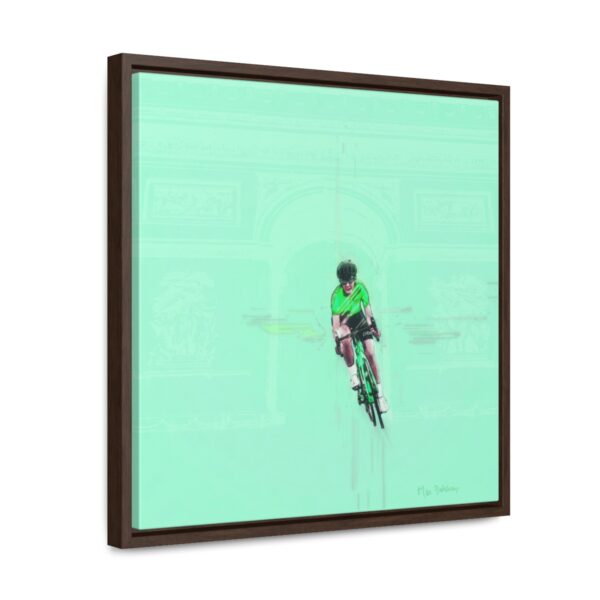 Dream Lady Biker - Square Framed Premium Gallery Wrap Canvas