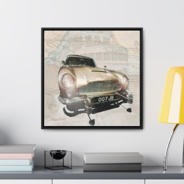 007 James Bond's favourite car, the Aston Martin from Goldfinger