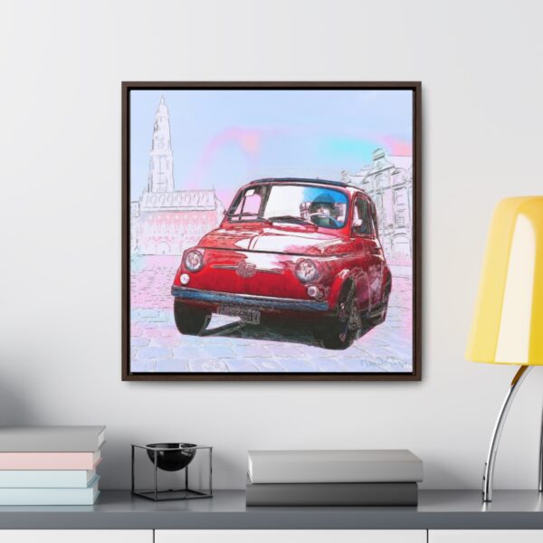 Bambino on holidays - Square Framed Premium Gallery Wrap Canvas