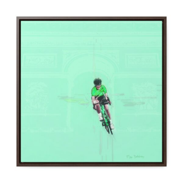 Dream Lady Biker - Square Framed Premium Gallery Wrap Canvas