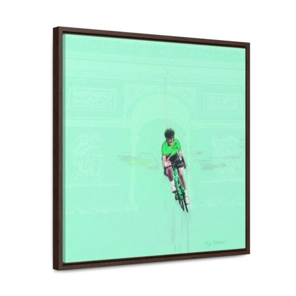 Dream Lady Biker - Square Framed Premium Gallery Wrap Canvas