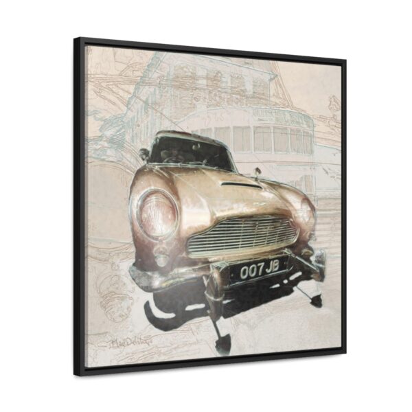 007 James Bond's favourite car, the Aston Martin from Goldfinger