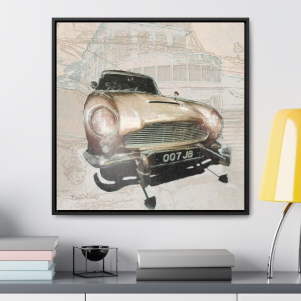 007 James Bond's favourite car, the Aston Martin from Goldfinger