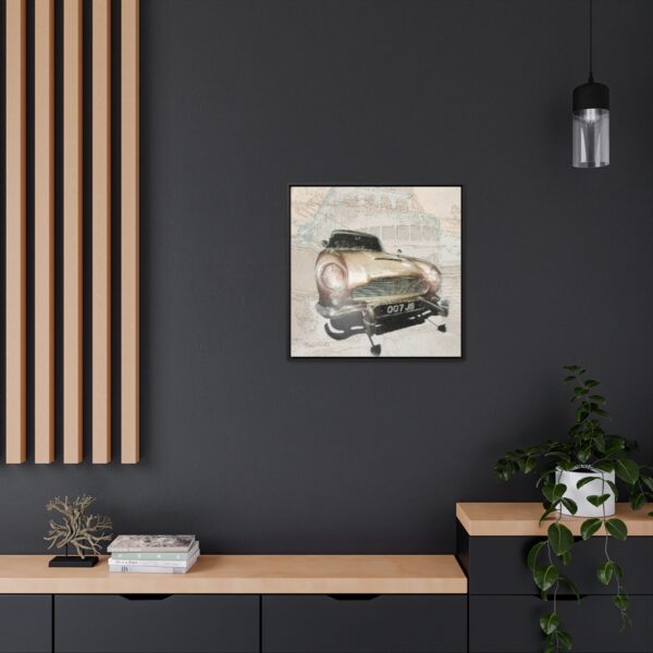 007 James Bond's favourite car, the Aston Martin from Goldfinger