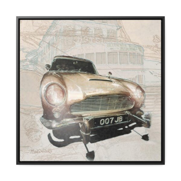 007 James Bond's favourite car, the Aston Martin from Goldfinger